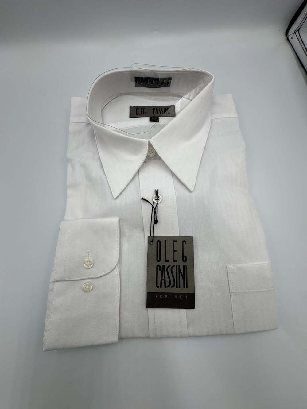 Oleg Cassini Men's White Long Sleeve